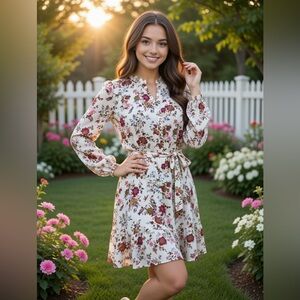 Floral Print Women's Dress